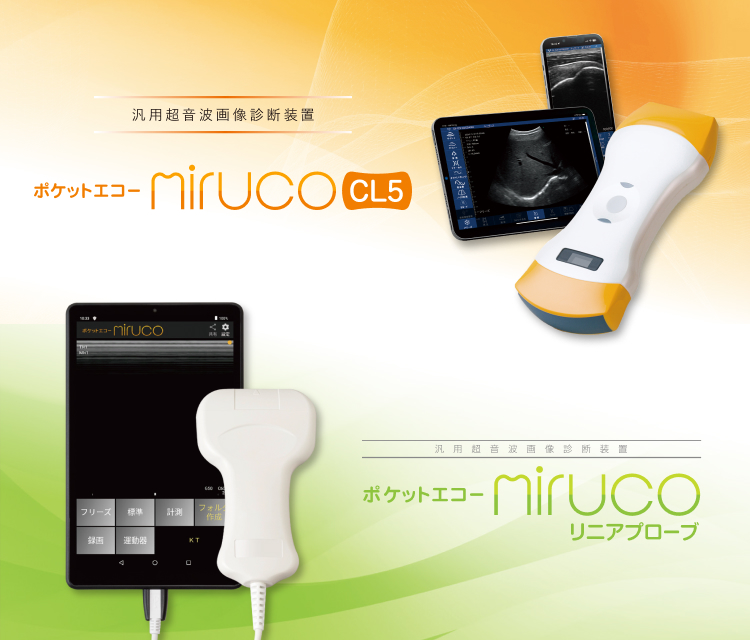 ポケットエコーmirucoCL5、リニアプローブ